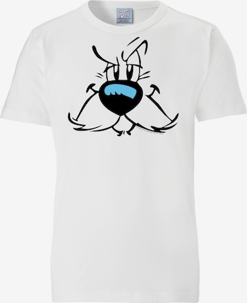 LOGOSHIRT T-Shirt 'Idefix – Faces' in Mischfarben: predná strana