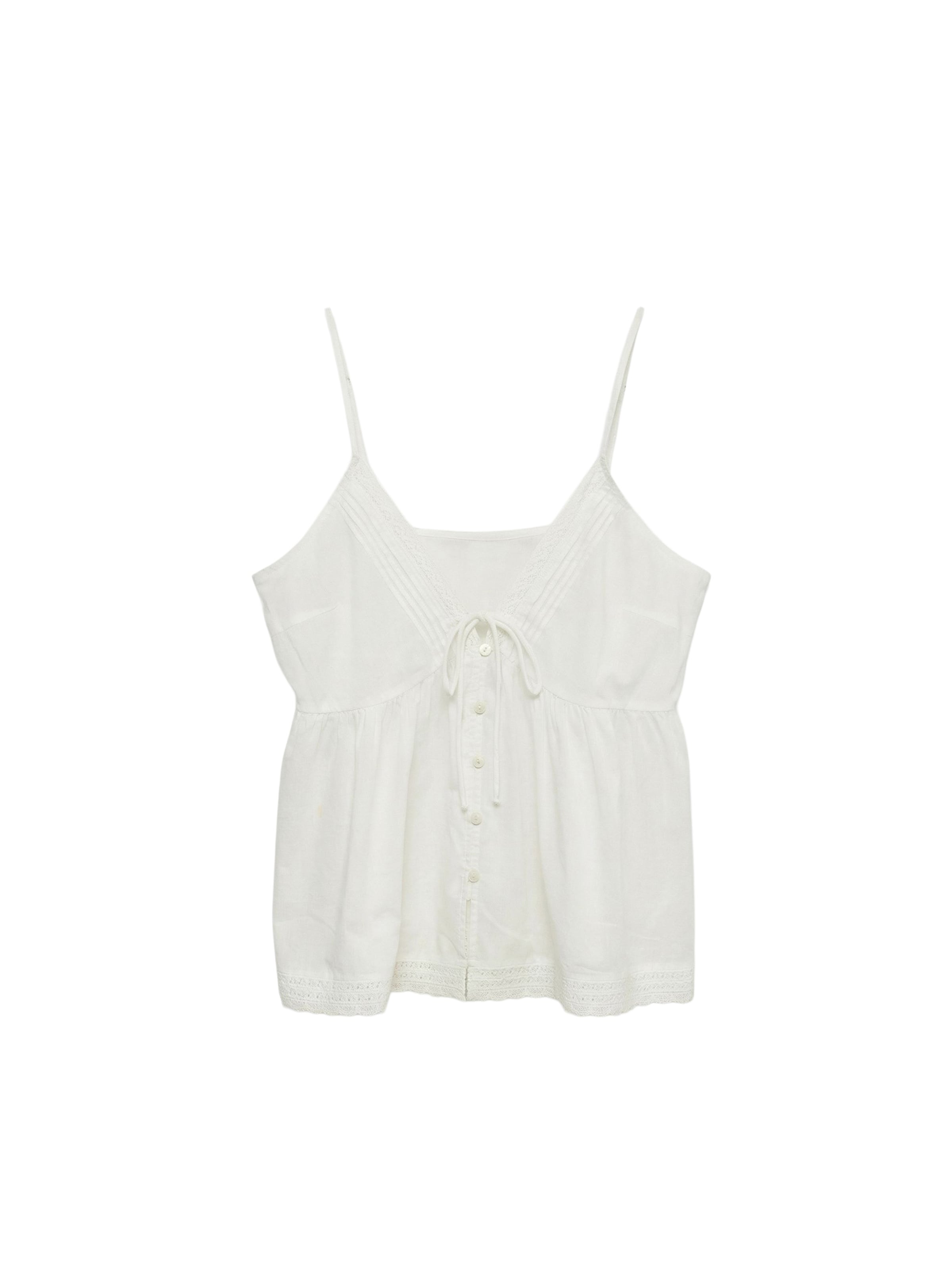 VERO MODA - Blusa 'VMTULLE' en blanco: frente