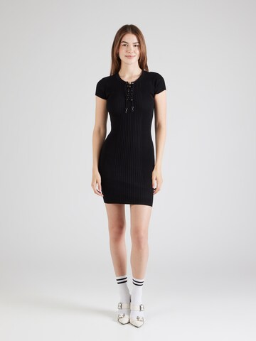 Rochie tricotat 'Selene' de la GUESS pe negru: față