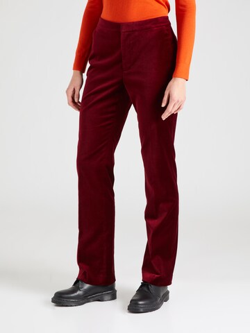 Lauren Ralph Lauren Regular Pantalon in Rood: voorkant