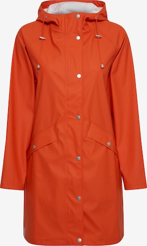 ICHI Raincoat 'IHTAZI JA' in Orange: front