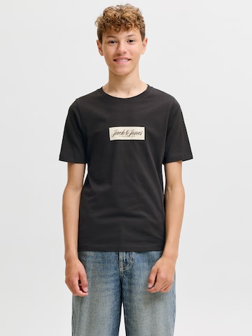 T-Shirt 'JORNORREBRO' Jack & Jones Junior en noir : devant