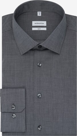 SEIDENSTICKER Regular fit Business Shirt in Grey