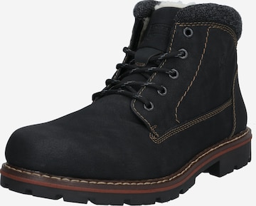 Boots stringati di Rieker in nero: frontale