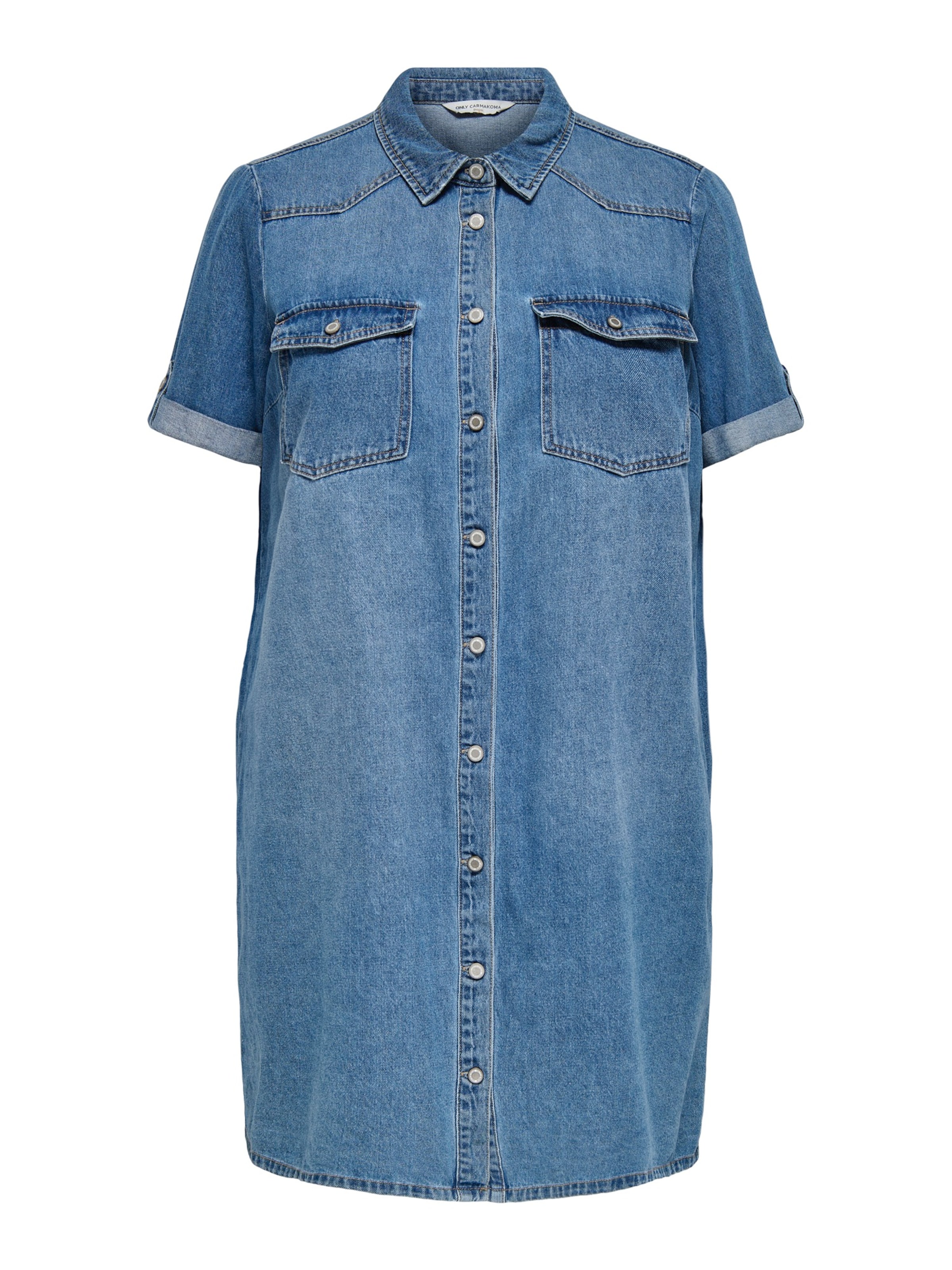 Robe-chemise 'CARLISA' ONLY Carmakoma en bleu : devant