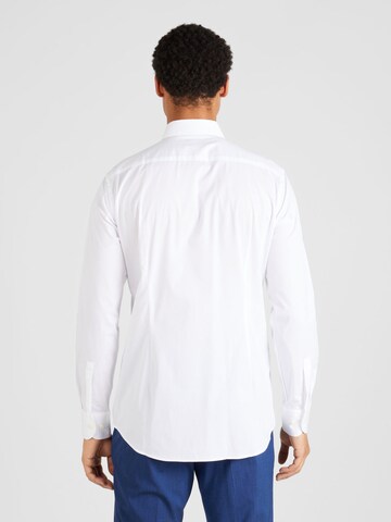 Coupe slim Chemise 'HANK' BOSS en blanc