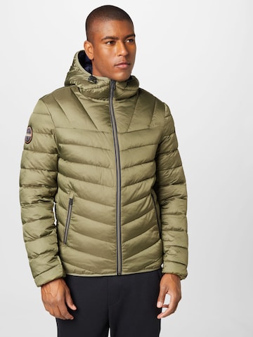 NAPAPIJRI Between-Season Jacket 'Aerons' in Green: front