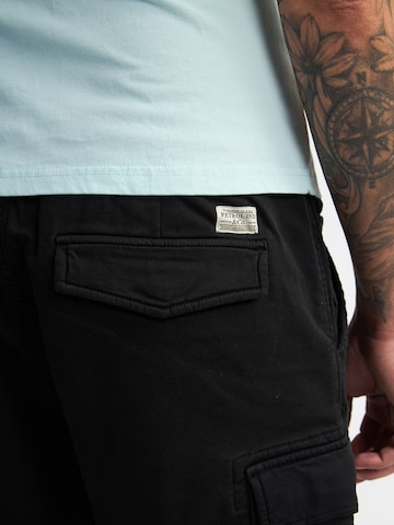 Petrol Industries - regular Pantalón cargo en negro