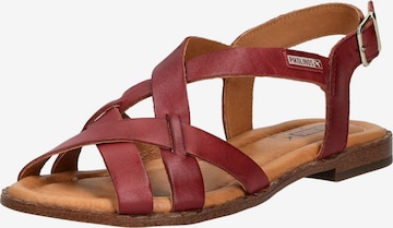 PIKOLINOS Strap sandal in Red: front