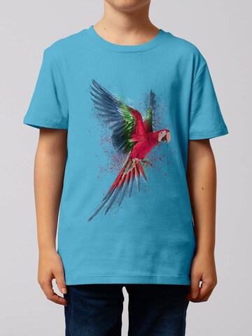 T-Shirt 'Papagei' watabout.kids en bleu : devant