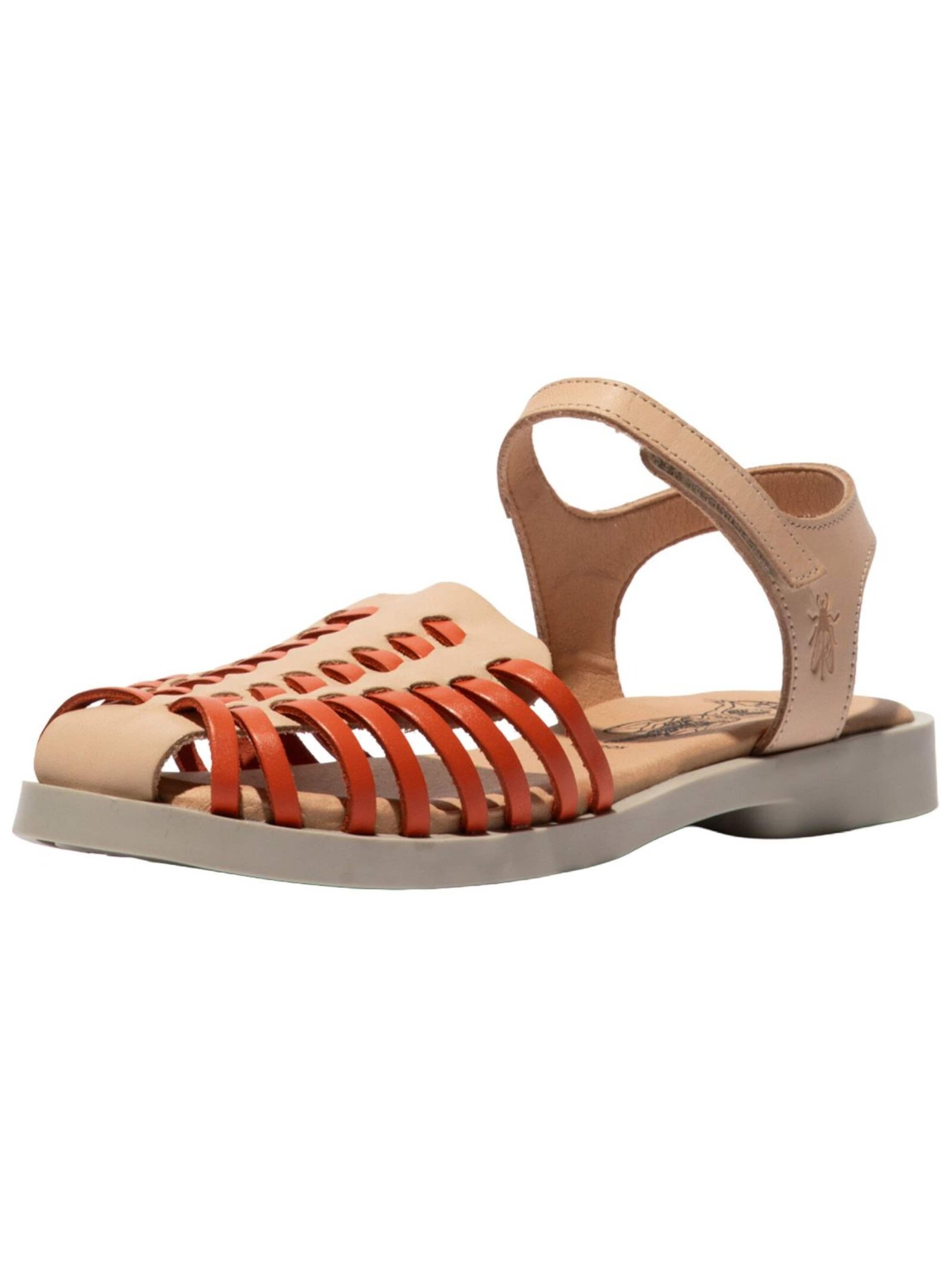 FLY LONDON Strap Sandals in Beige: front