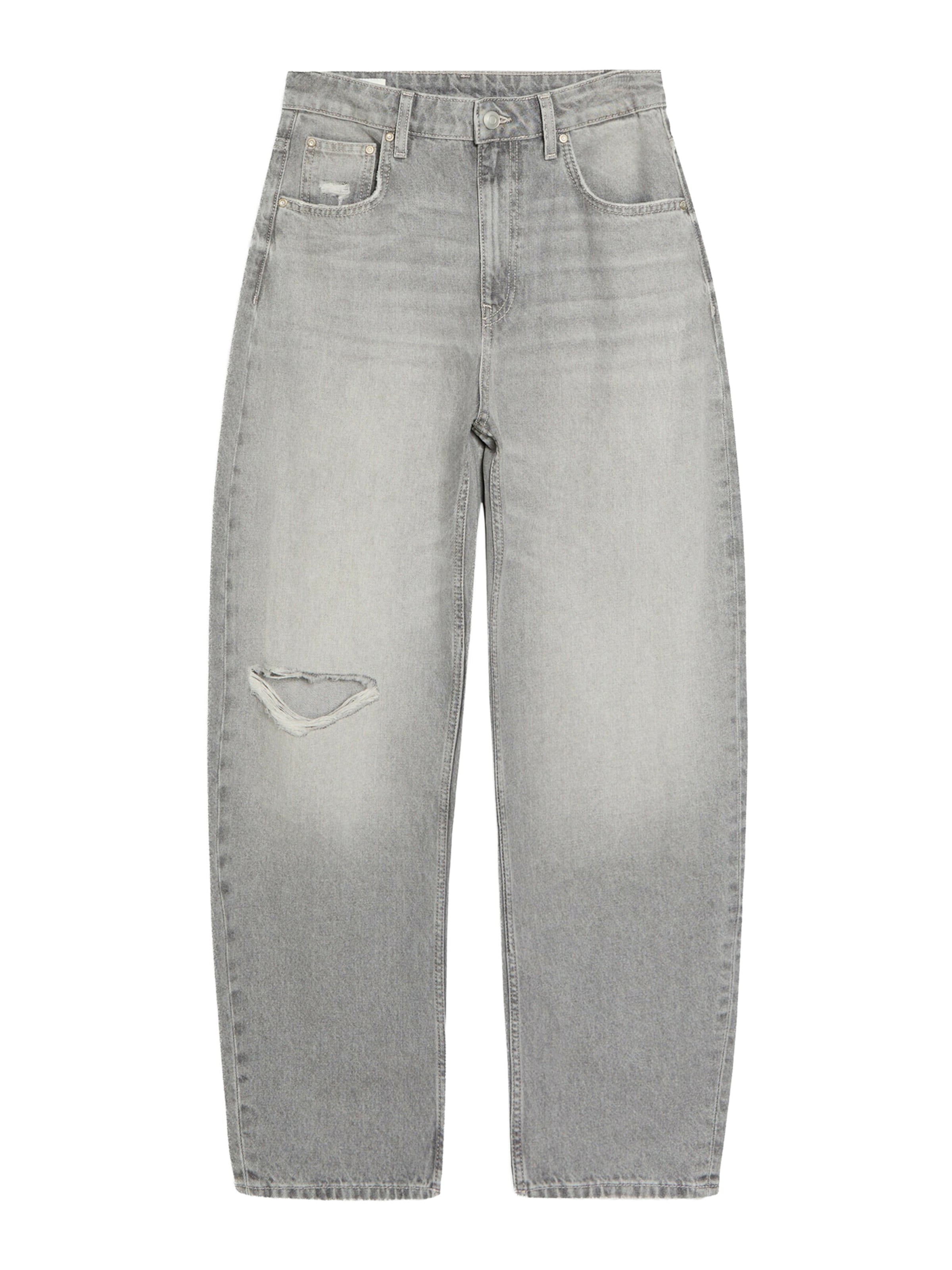 Bershka Barrel Jeans i grå: framsida