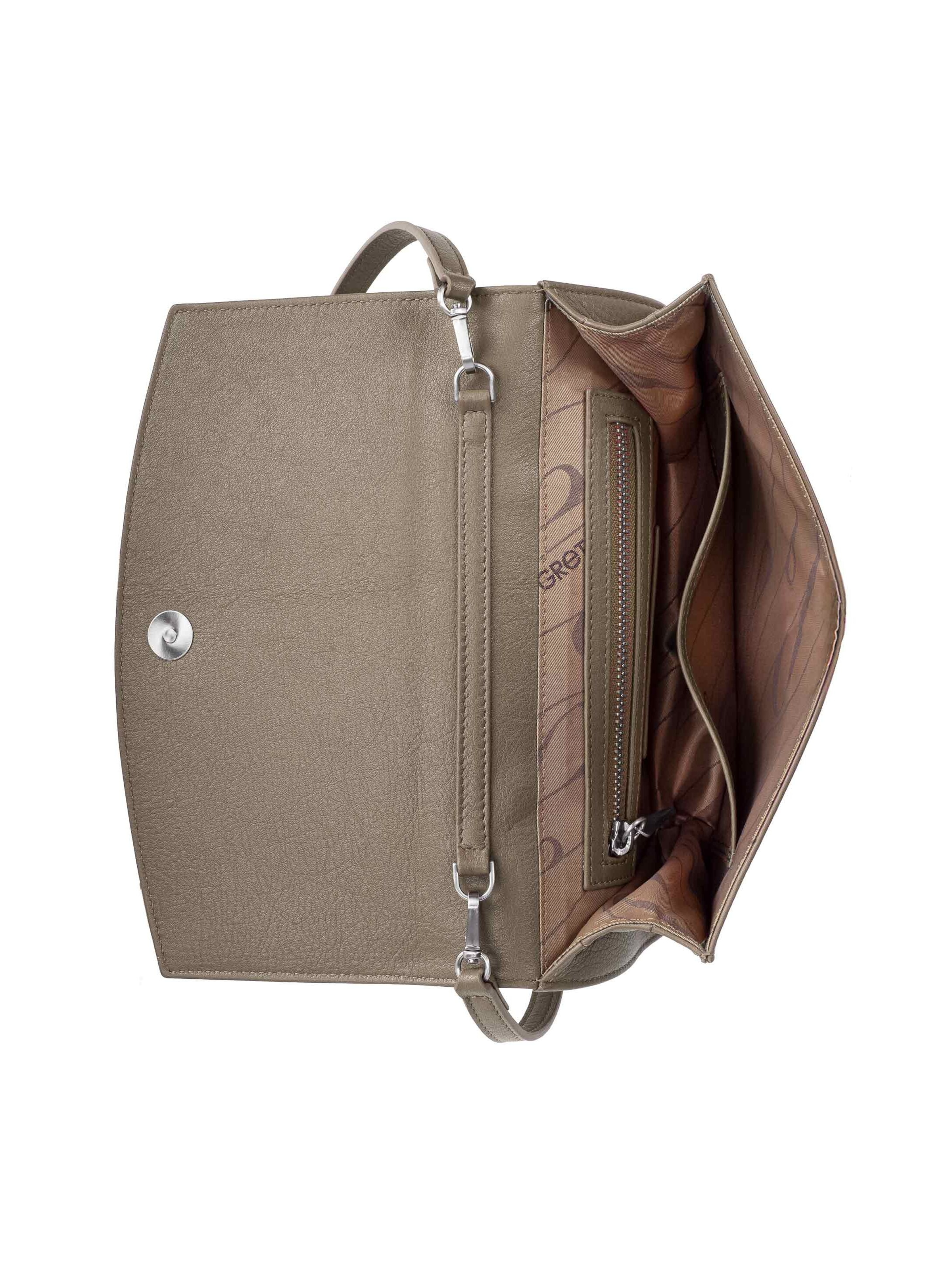 Gretchen Clutch 'Oyster Three' in Grau