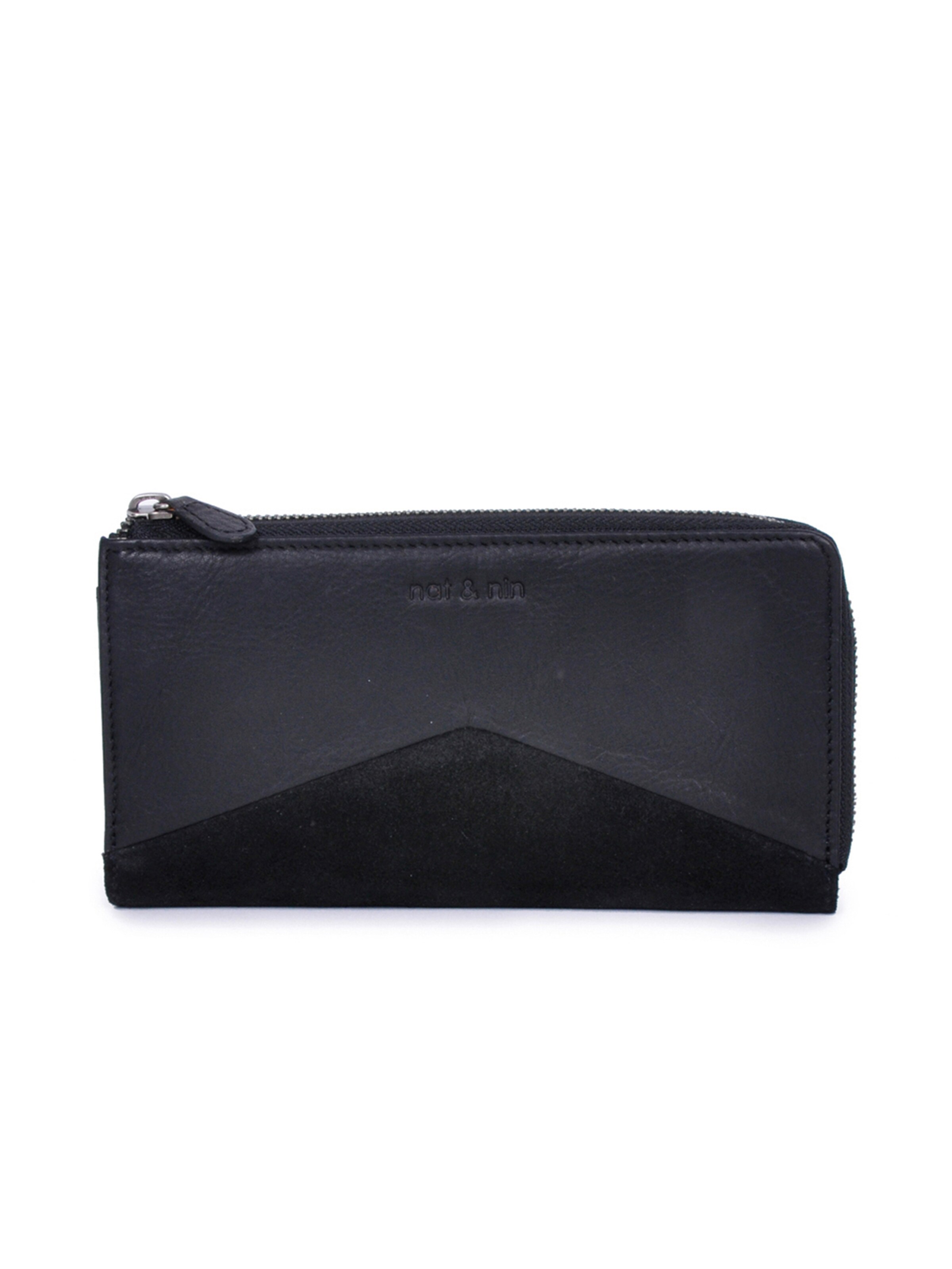 Nat&amp;Nin Wallet &#x27;Linn&#x27; in Black: front