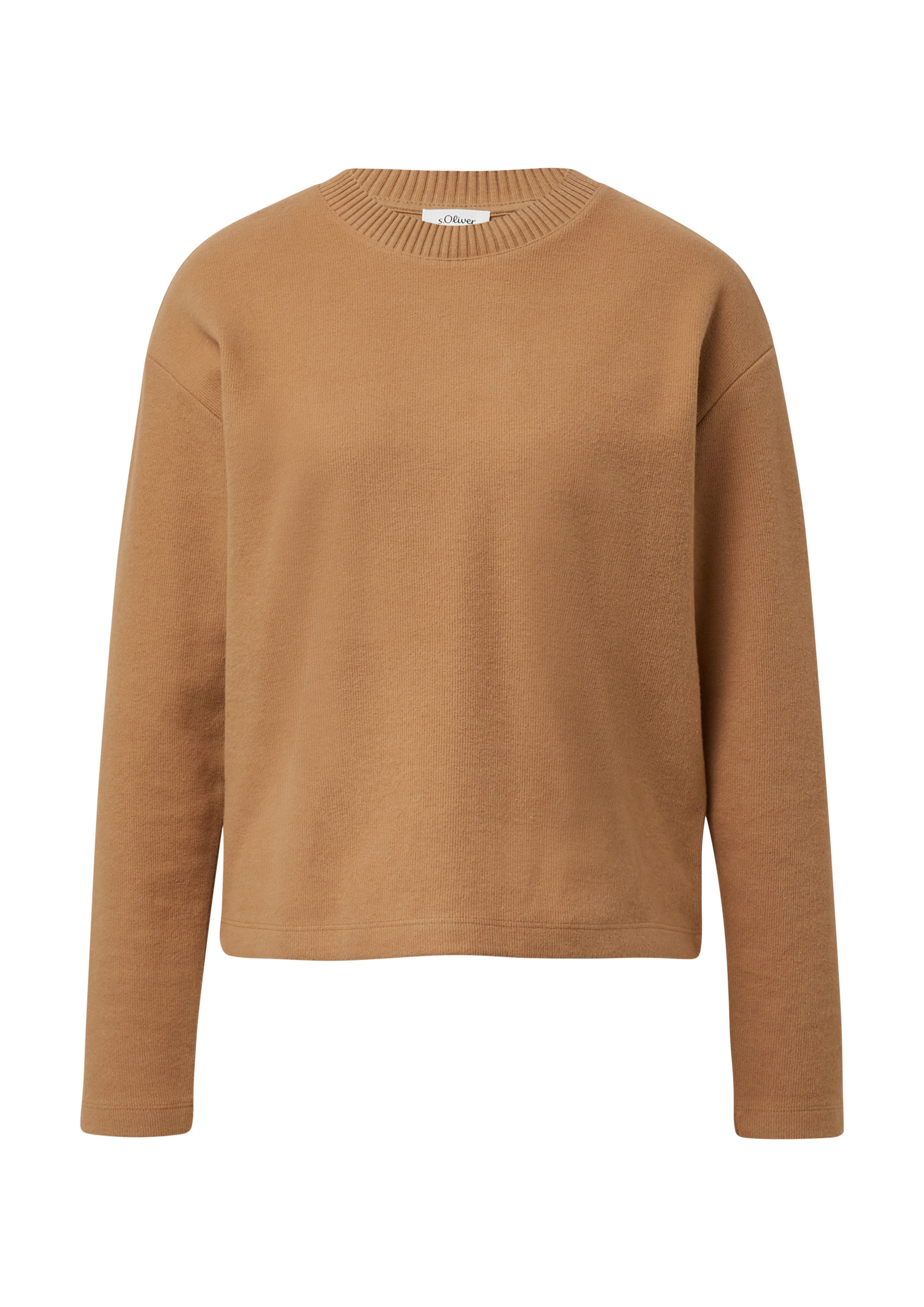 Sweat-shirt s.Oliver en marron : devant