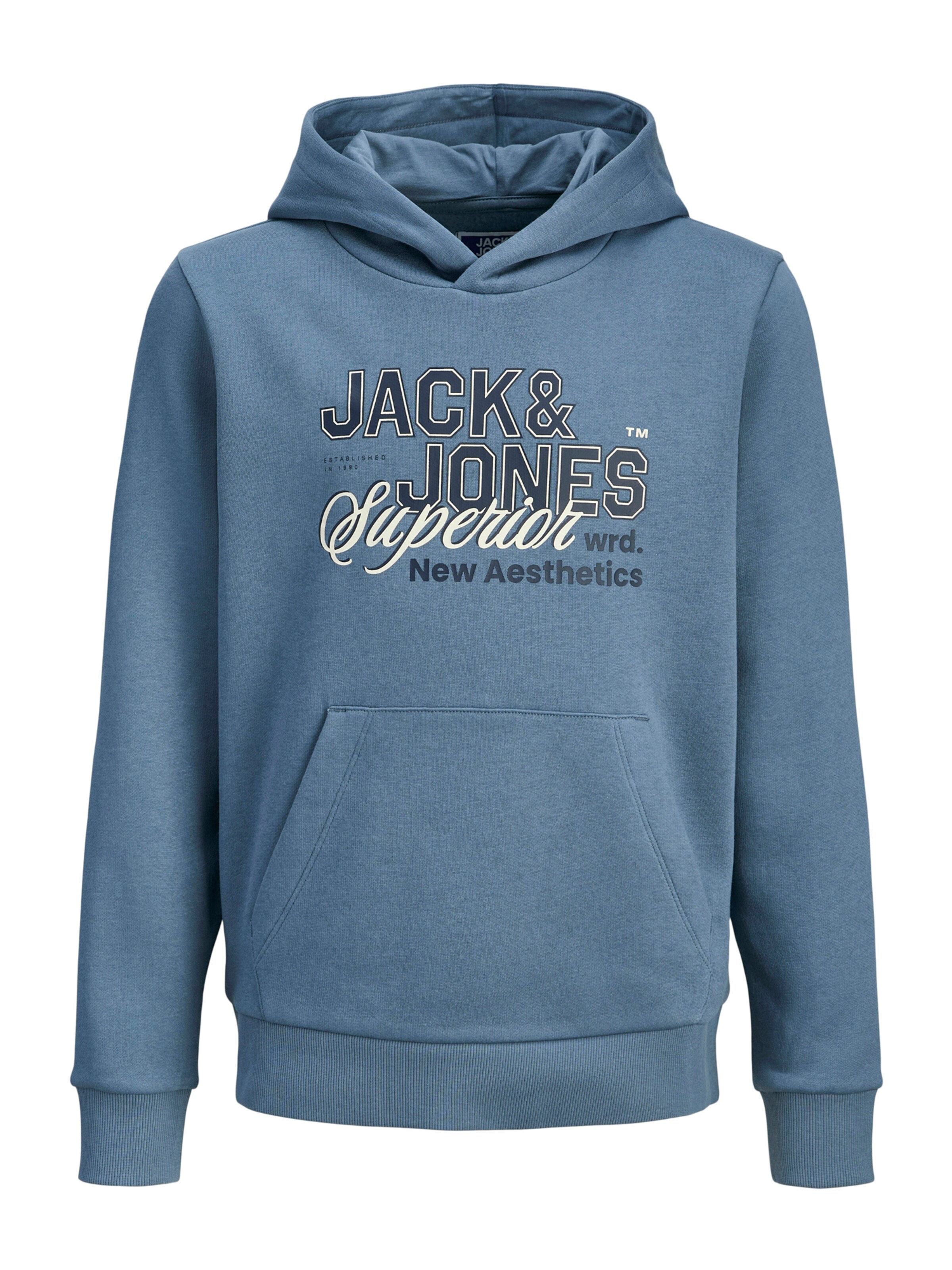 JACK & JONES MINI Суичър в синьо: отпред