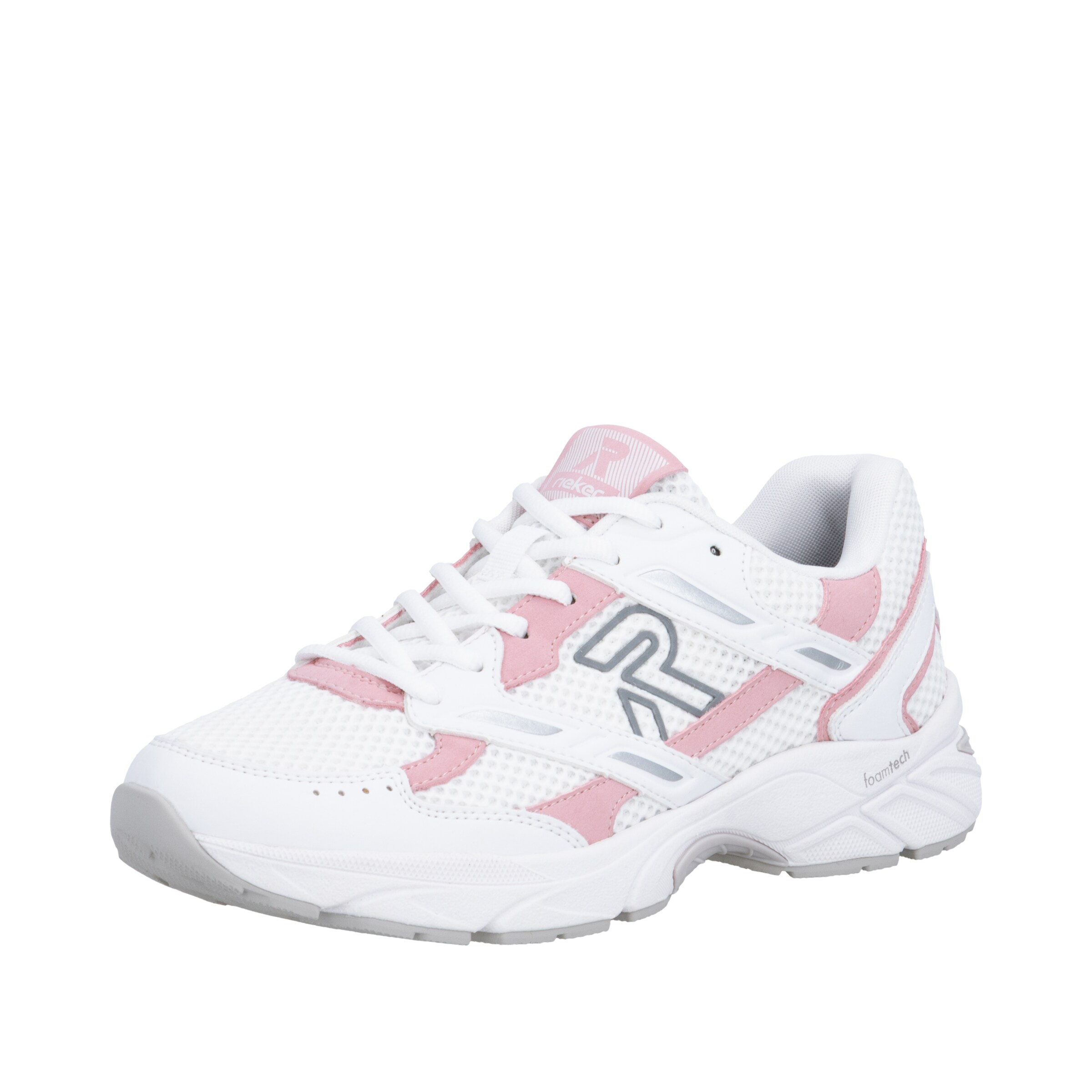 Baskets basses Rieker Sport en blanc : devant