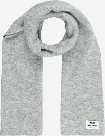 MADS NORGAARD COPENHAGEN Scarf 'Tosca Alona' in Grey: front