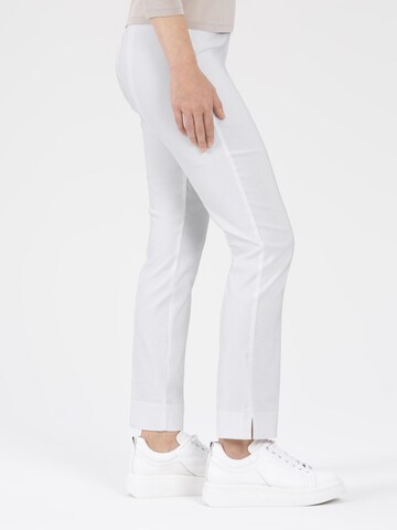 STEHMANN Slim fit Pants 'Ina' in White