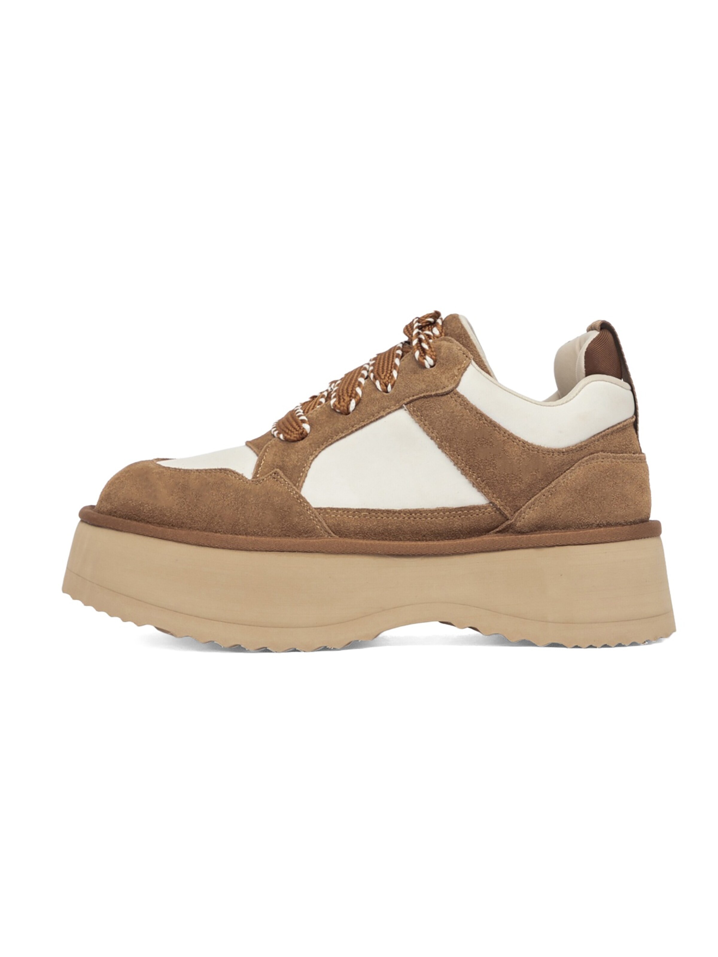 L'Arte Milano Sneakers in Beige: front
