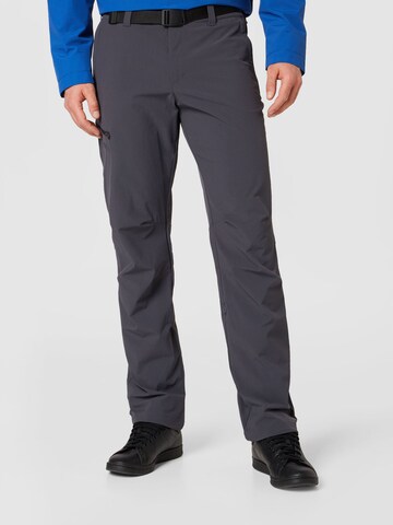 Maier Sports Skinny Outdoor Pants 'Nil' in Grey: front