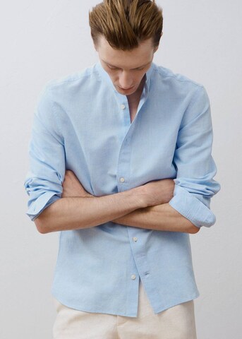 MANGO MAN Regular fit Button Up Shirt 'Chennai' in Blue