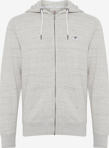 BLEND Zip-Up Hoodie in Grey: front