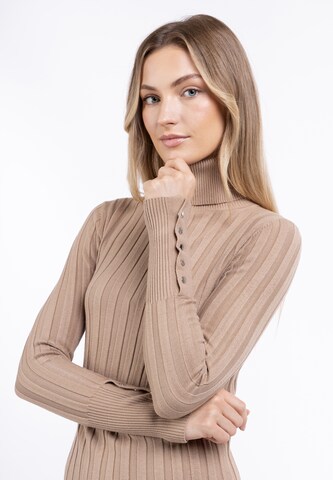 DreiMaster Klassik Kleid in Beige