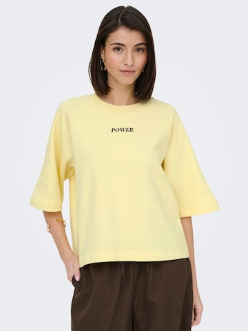 Felpa 'JDYOlivia' di JDY in giallo