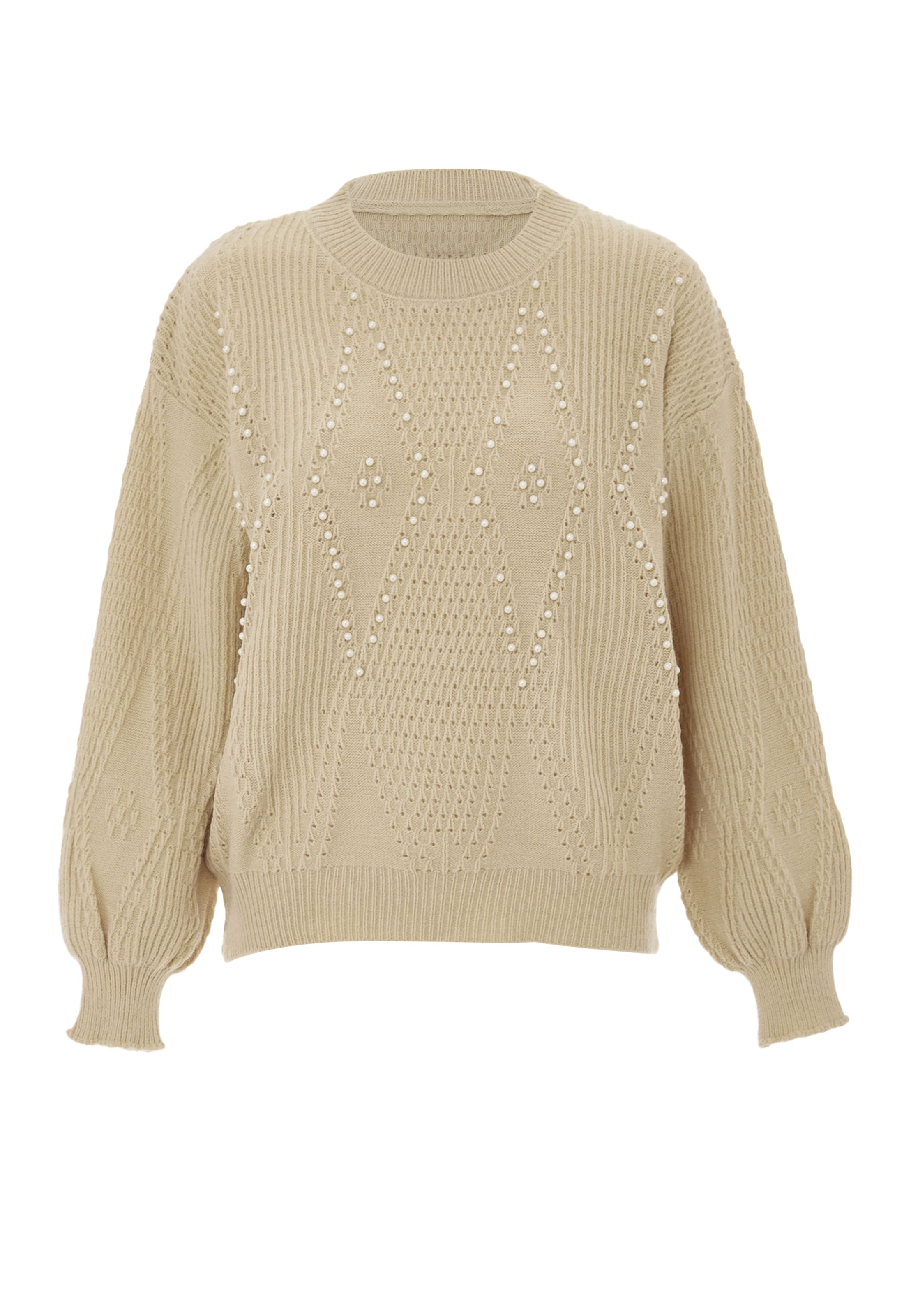 NALLY Trui in Beige: voorkant