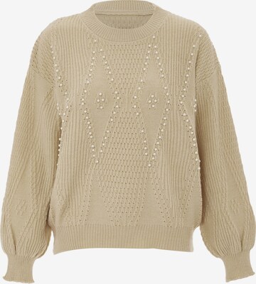 Pull-over NALLY en beige : devant