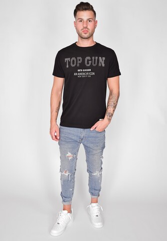 TOP GUN T-Shirt 'TG20213006' in Schwarz: Vorderseite