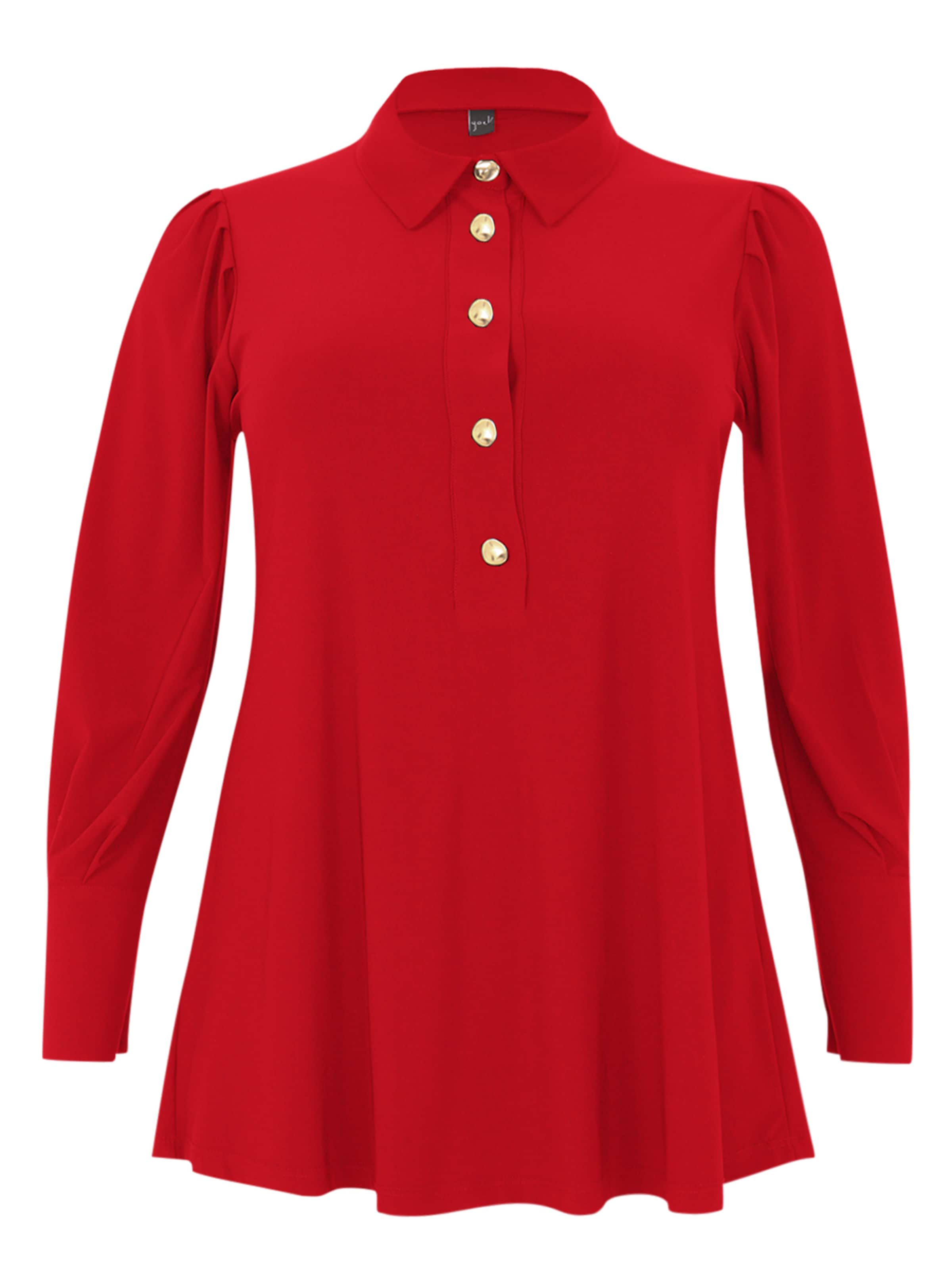YOEK Bluse in Rot: Vorderseite