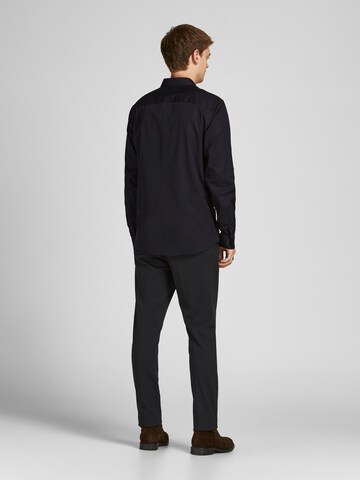 JACK & JONES Slim fit Overhemd 'Cardiff' in Zwart