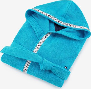 TOMMY HILFIGER Long Bathrobe 'TIMELESS' in Blue