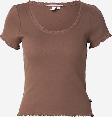 QS Shirt in Bruin: voorkant