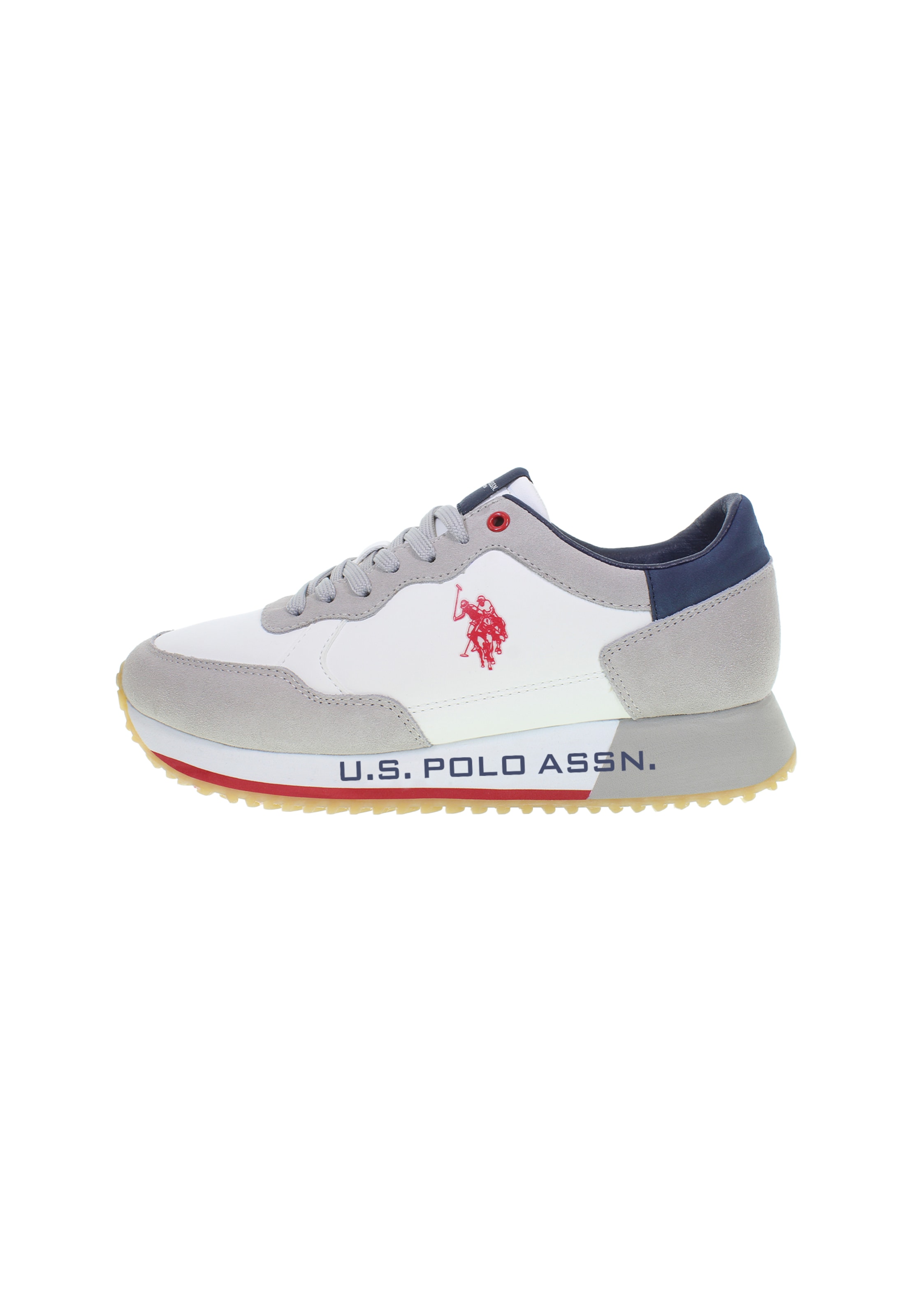 U.S. POLO ASSN. Platform trainers 'Cleef006' in White: front