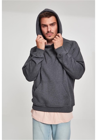 Sweat-shirt 'Blank' Urban Classics en gris : devant