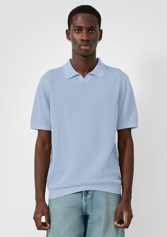 T-Shirt QS en bleu : devant