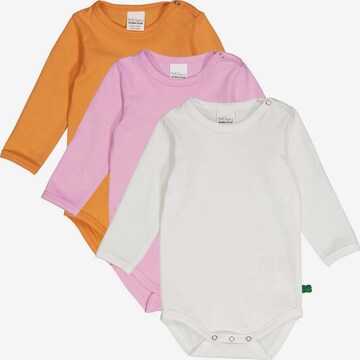 Barboteuse / body 'Langarm' Fred's World by GREEN COTTON en blanc : devant