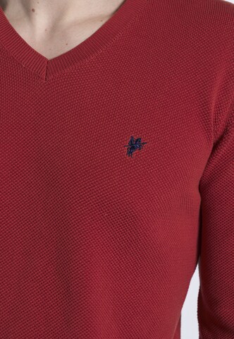 Pullover ' ROMEO ' di DENIM CULTURE in rosso