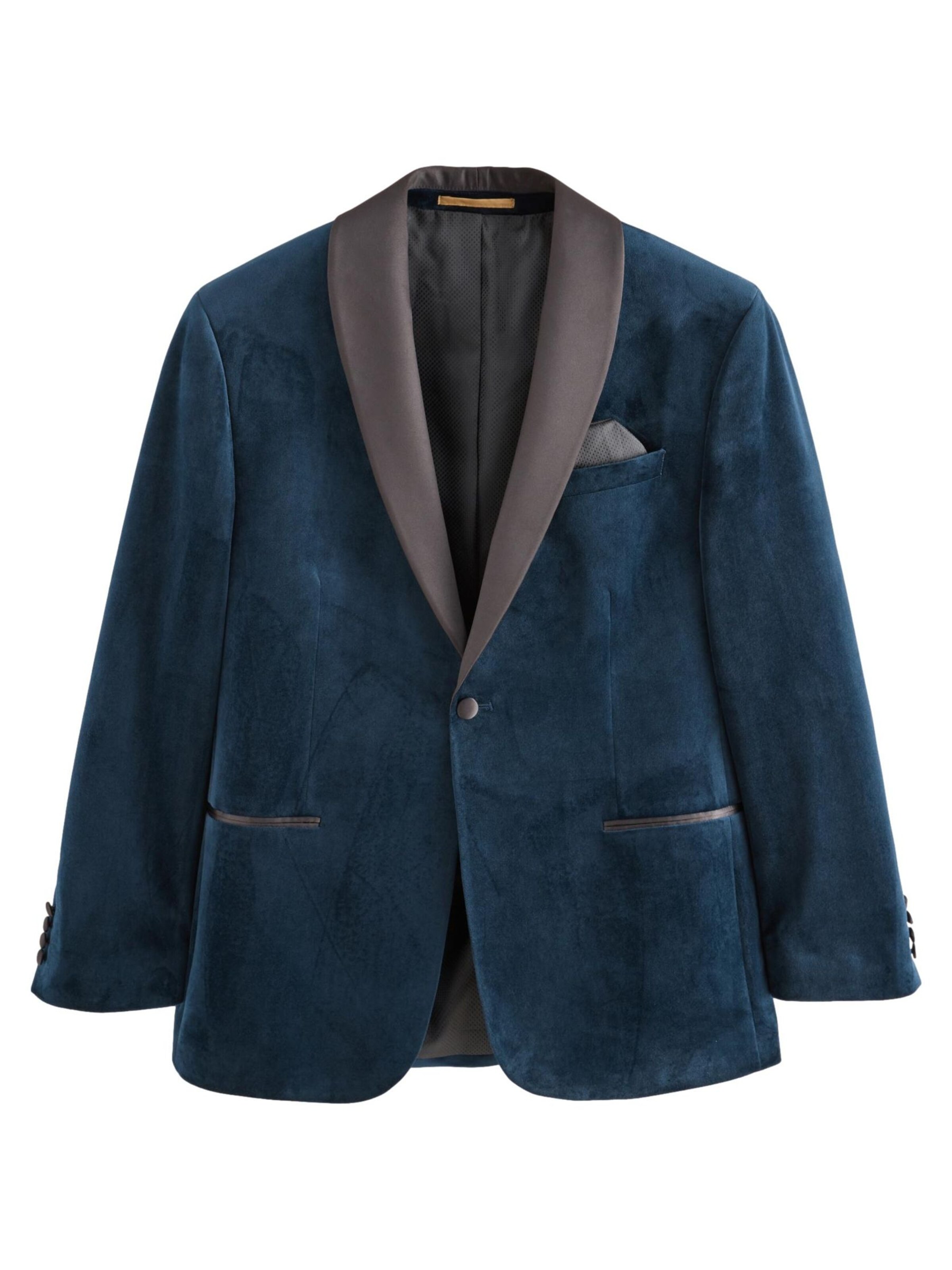 Next Regular fit Ανδρικό σακάκι σε μπλε: μπροστά