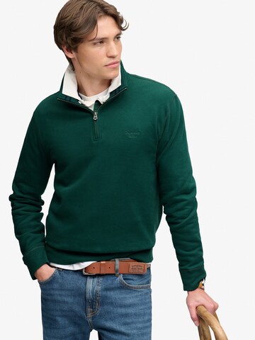 Superdry & Co Mikina 'ESSENTIAL' - Zelená