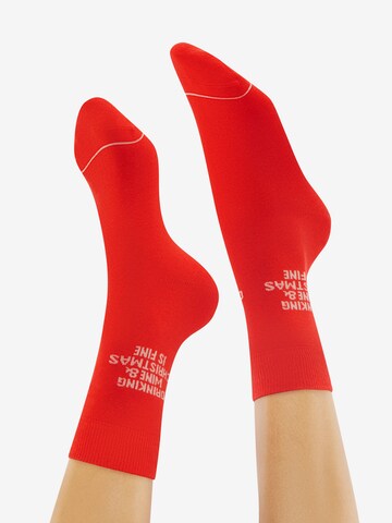 Chaussettes 'Wisechristmas' CHEERIO* en vert : derrière