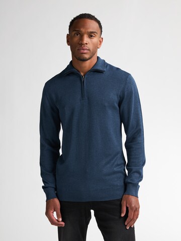 Pull-over Petrol Industries en bleu : devant