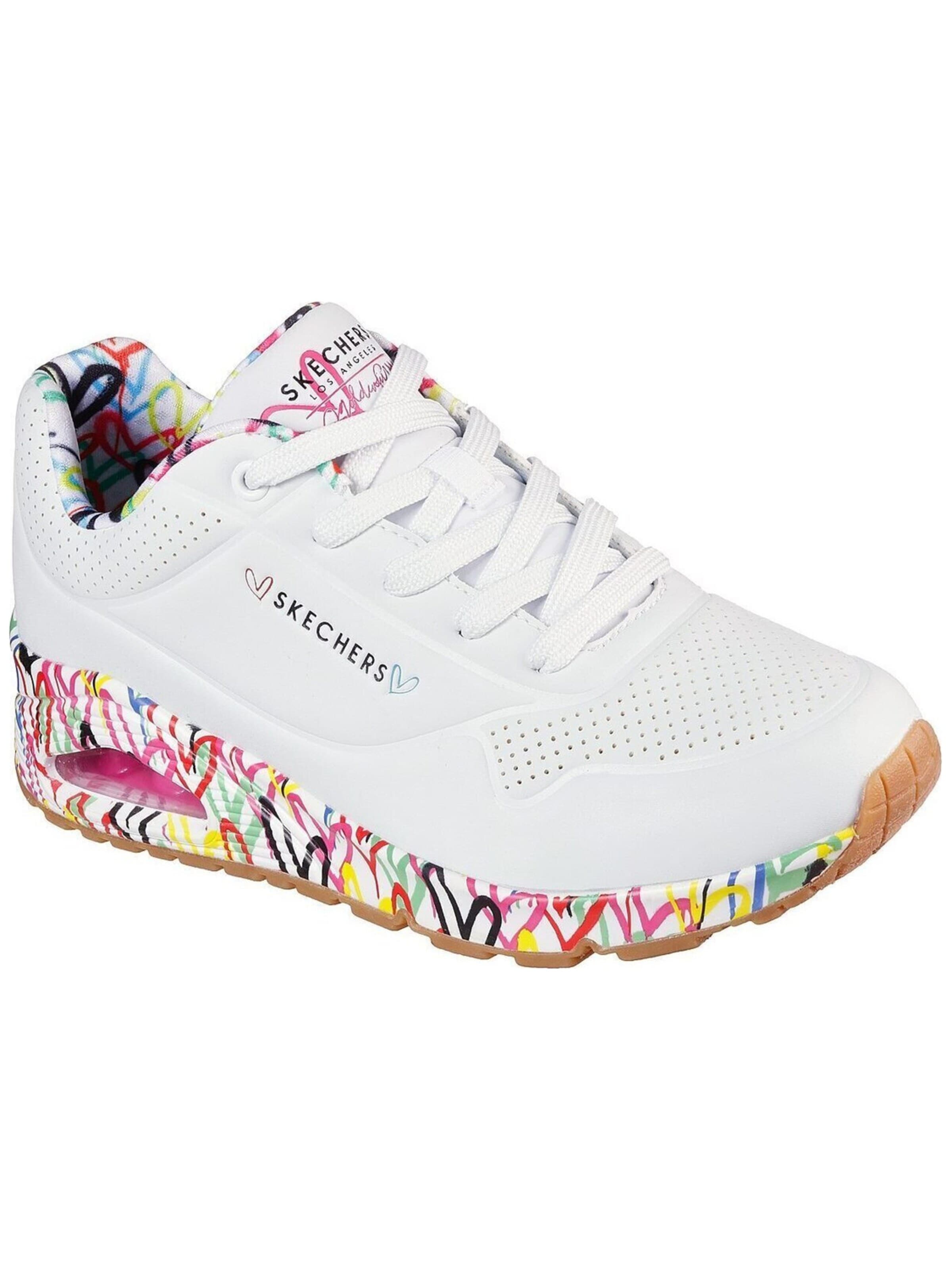 SKECHERS Sneakers laag 'Uno-Loving Love' in Wit