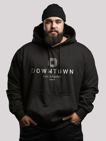 Sweat-shirt 'Downtown LA' F4NT4STIC en noir : devant
