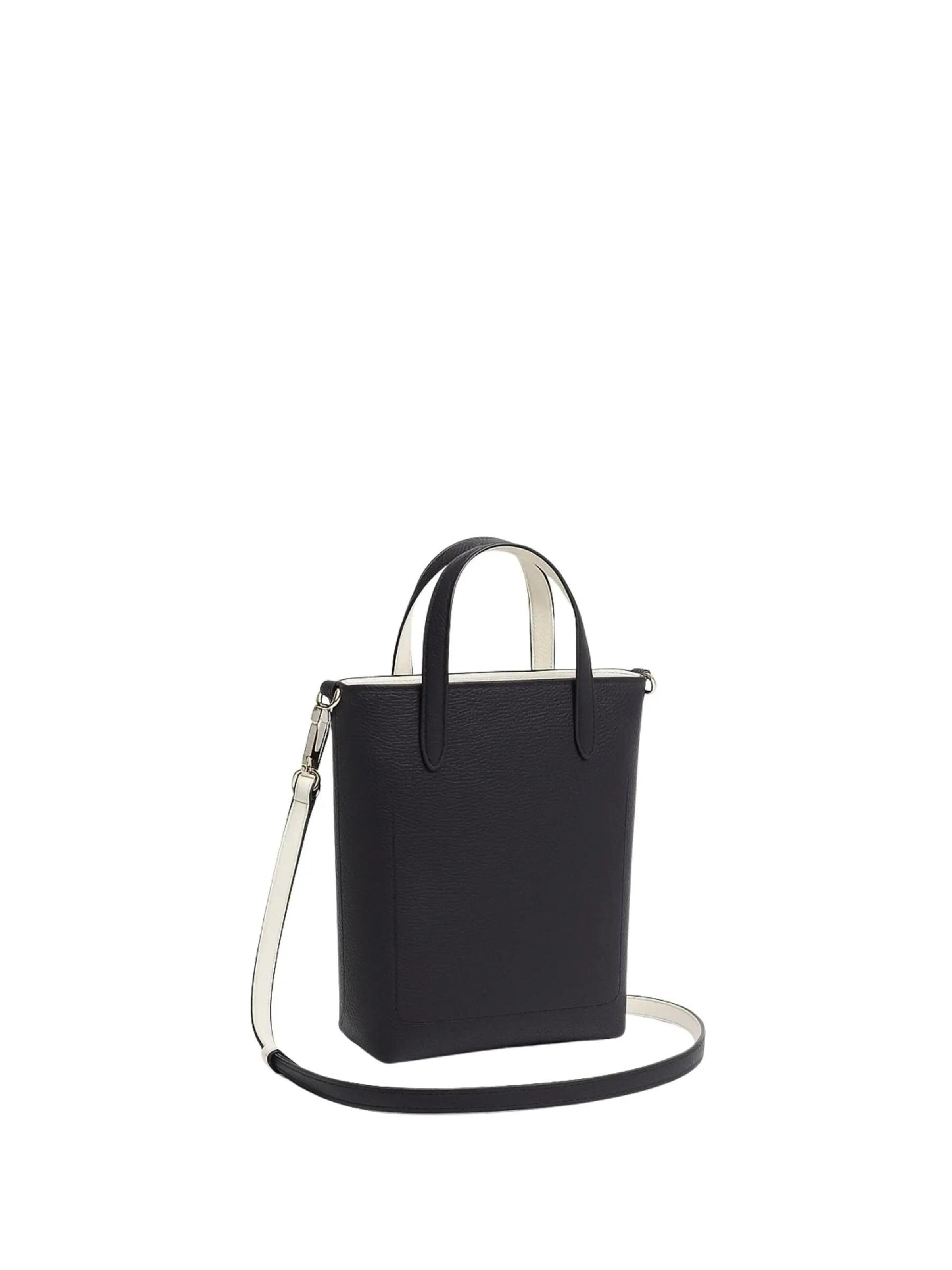 LACOSTEShopper torba 'Sac Cabas Lacoste Anna Petit Piqué NF4929AA Noir Farine' - crna boja