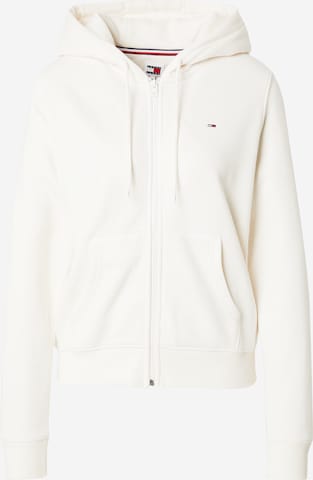 Giacca di felpa di Tommy Jeans in bianco: frontale