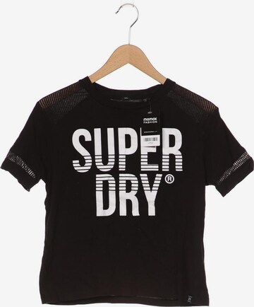 Superdry T-Shirt M in Schwarz: predná strana